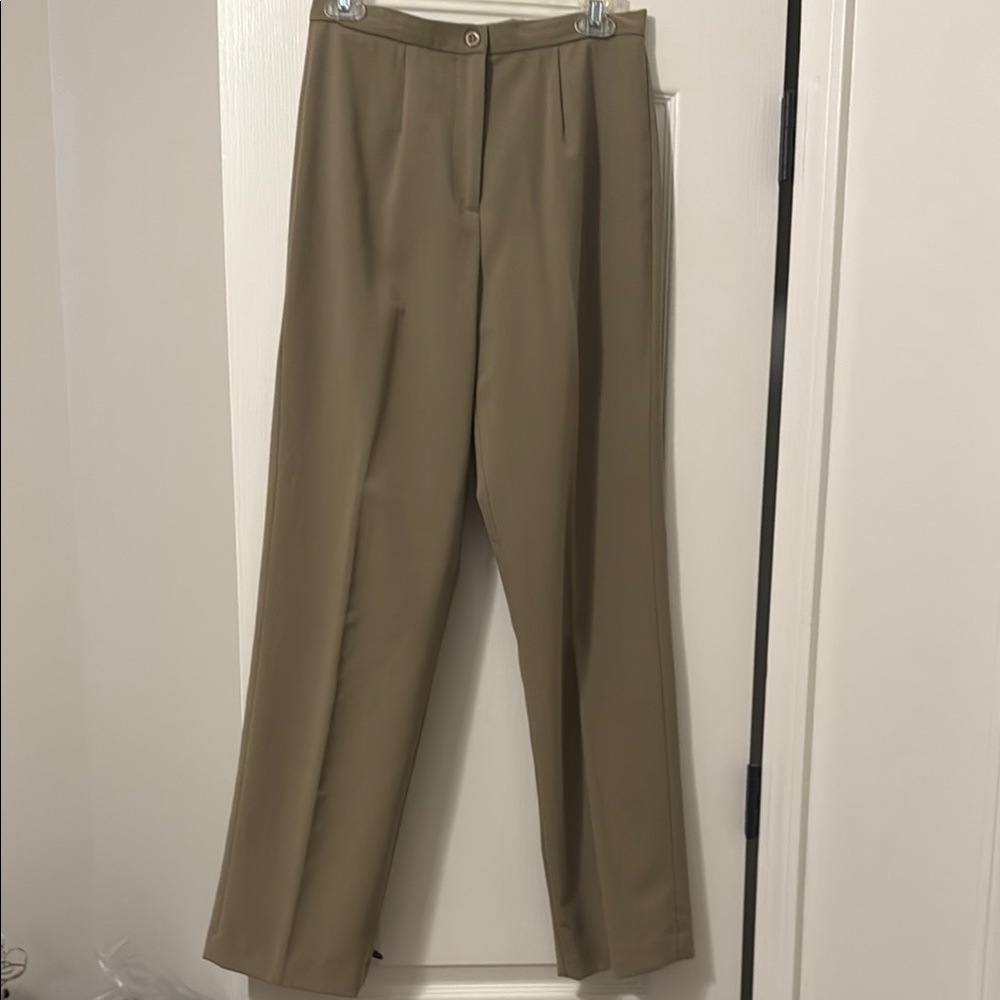 Tan Tailored Trousers with Classic Fit